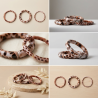 Jungle - Bracelet jonc perles acryliques motif léopard